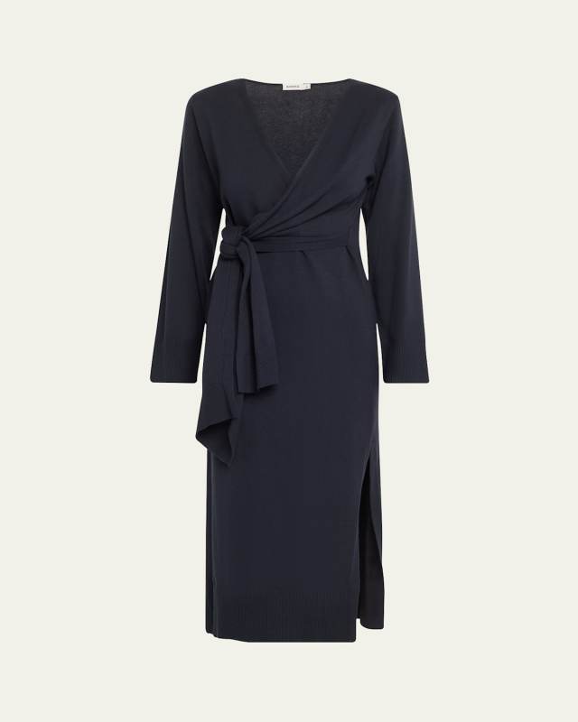 Skyla Cashmere-Blend Wrap Dress